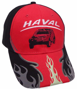 6 paneles 100% algodón llamas estructuradas y bordado de coche sombrero de béisbol con estampado de soldadura sónica - Product Image 2