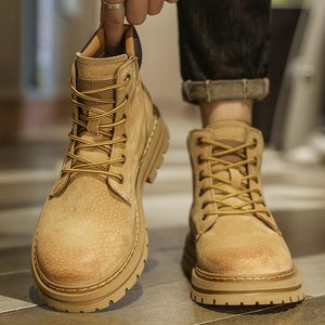 Bottes pour hommes de grande taille, cuir de haute qualité, confortables, style décontracté, en stock, personnalisation possible - Product Image 4