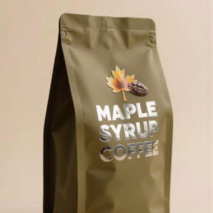 包装模切热封可复封直立袋咖啡食品拉链定制聚酯薄膜袋 - Product Image 3