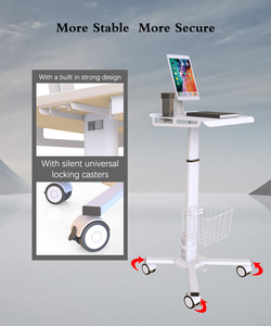 Support mobile Ressort à gaz pour tablette pc moniteur infirmière chariot vesa chariot médical pour hôpital clinique - Product Image 3