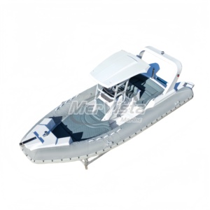 Bateau de pêche en fibre de verre Hypalon/PVC haute vitesse 23 pieds 680 cm certifié CE, vente chaude pour les pêcheurs en lac et en mer - Product Image 4