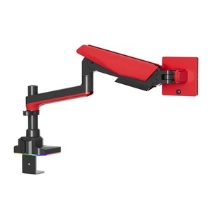 2025 nuevo Heavy-Duty Single Ultra Wide Gaming Hub negro rojo colorido <span class=keywords><strong>Monitor</strong></span> soporte de montaje 17-42 <span class=keywords><strong>pulgadas</strong></span> para monitores de juegos - Product Image 1