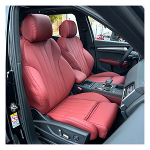 Coussin et housse de siège de voiture de sport en cuir de luxe sur mesure pour Audi A4/A6/A3/Q5 toutes saisons - Product Image 1