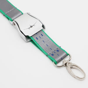 LBRギフトカスタムネオン反射シルクスクリーン印刷ポリエステル安全バックルスクリーン印刷パターンエアバス航空ストラップ - Product Image 6