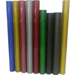 工厂生产高品质的高强度100% 真正的3k彩色碳纤维管