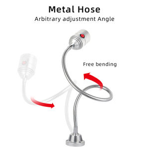NHM, оптовая продажа, 1 Вт, 3 Вт, 5 Вт, фрезерный станок с ЧПУ, 24 В, 220 В, гусиная шея, настраиваемые Светодиодные рабочие фонари - Product Image 3