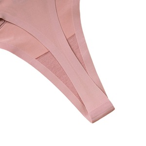 Vente en Gros Nouveau Modèle Sous-Vêtements Coton Entrejambe Strass Taille Sans Couture <span class=keywords><strong>Soie</strong></span> Tanga Culottes Simples Mode Femme - Product Image 5