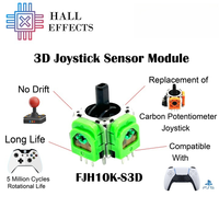 Module de joystick à effet Hall analogique 3D pour PS5, potentiomètre analogique pour PS5, PS4, manette Xbox