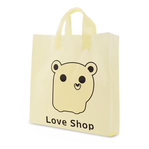High Quality Custom Design Plastic Strong Long Handle Merchandise Shopping Gifts <b>Bags</b> Shop Market <b>for</b> <b>Clothing</b> Gifts <b>Storage</b> - Product Image 1