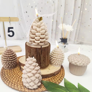 Molde de Silicona para Jabón de Yeso con Forma de Piña de Pino Navideña, Moldes 3D para Velas Aromáticas de Pino Hechas a Mano, para Manualidades Decorativas - Product Image 2