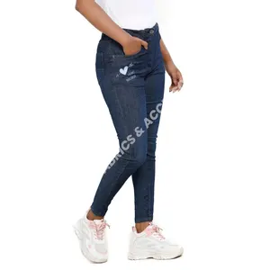 Stylish Women's Sexy Skinny Denim Jeans Pants High Export Quality Wholesale Fashion Clothing Jeans Pants for Women OEM Denim