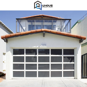 Thiết kế công nghiệp 16x7 đôi cửa nhà để xe 9x8 Xoắn rollup cửa chớp nhôm trượt Bifold xe kho cửa cho ngoài trời - Product Image 3