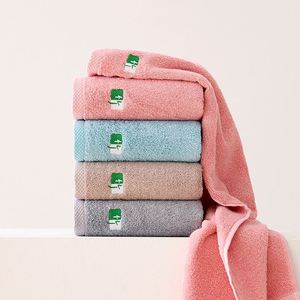 Ensemble de serviettes de bain en bambou pour adultes, haute densité, absorbantes, douces, couleur unie, jetables, antibactériennes, durables, pour usage domestique - Product Image 1