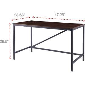 Bureau d'ordinateur Alera Modern Walnut Industrial Series 47,25'' x 23,63'' x 29,5'', une table élégante de 29,5'' de hauteur - Product Image 6