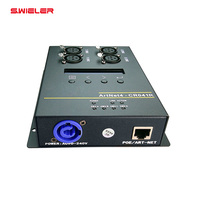 Décodeur Art-Net pour Scène, Boîtier Métallique, Adaptateur RJ45 vers XLR, Amplificateur DMX, Extenseur Réseau Artnet DMX512 Suspendu