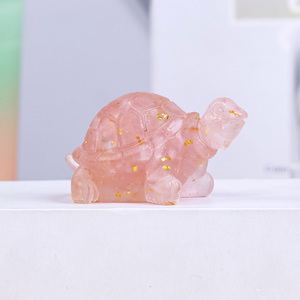 Decorazione domestica tartaruga pietra <span class=keywords><strong>di</strong></span> cristallo intaglio artigianale scultura <span class=keywords><strong>di</strong></span> cristallo naturale pietra levigata pietre animali <span class=keywords><strong>di</strong></span> cristallo - Product Image 5