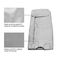 Couverture de sauna Lingvita facile à utiliser, sac de sauna avec plage de température de 35 à 80 degrés ℃   Pour un usage domestique