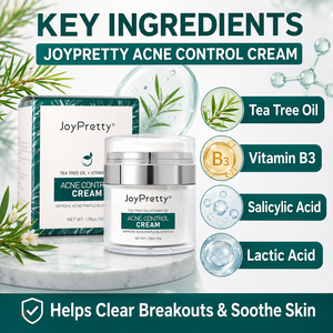 Crema para el Control del Acné OEM <span class=keywords><strong>de</strong></span> Marca Privada con Árbol <span class=keywords><strong>de</strong></span> Té, Vitamina B3 y Ácido Salicílico, Crema para el Tratamiento <span class=keywords><strong>de</strong></span> Puntos Negros y Espinillas para Piel Grasa - Product Image 3