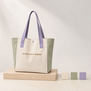 Eco-friendly Cotton <b>Canvas</b> Shopping <b>Bag</b> Durable Tote with Rope Handle and Custom Print for Casual Daily Shopping Wholesale Bulk - Product Image 2