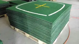 High Quality 5x5ft Golf Putting Green Training Aids Double Nylon Grass Mat For Practice Driving Range