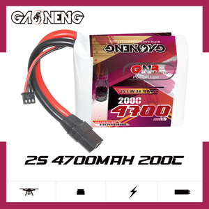 Batería LiPo GNB GAONENG 4700mah 2S 7.4V 200C XT90 para RC, Carreras de Drag, Paquete Suave de Alta Potencia y Velocidad - Product Image 2