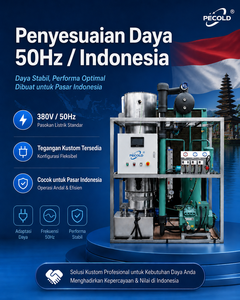 Macchina per Ghiaccio a Tubo da 3 Tonnellate per Centri di Asta di Pesce e Porti di Pesca |   Macchina per Ghiaccio in Tubi da 3000kg Indonesia - Product Image 3