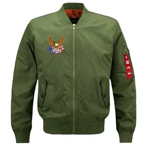 Giacca da Varsity in Nylon ricamata con Logo personalizzato a 2024 primavera per uomo colletto con paracadute stile servizio di alta moda per l'inverno - Product Image 5