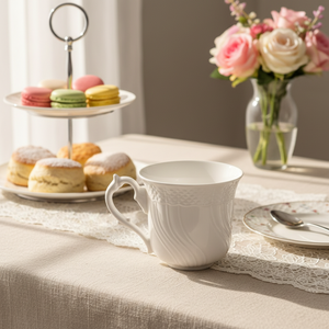 Mug à café en céramique européenne, technique de gravure, pour le thé de l'après-midi, mug de bureau, compatible lave-vaisselle et micro-ondes, cadeau - Product Image 5