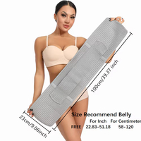 Faja Postparto de Carbón de Bambú de Alta Calidad, Cinturón Abdominal Ajustable para Después del Parto