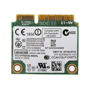 Para <span class=keywords><strong>Intel</strong></span> 6230 <span class=keywords><strong>Centrino</strong></span> Advanced-N 6230 62230ANHM Wifi de Doble Banda BT Pci-E - Product Image 1