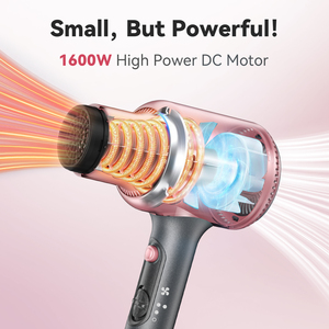 Sèche-<span class=keywords><strong>cheveux</strong></span> professionnel 1600W puissant moteur à courant continu sèche-<span class=keywords><strong>cheveux</strong></span> à vent chaud et froid avec concentrateur - Product Image 3