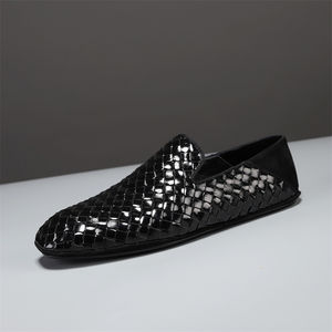 Zapatos de Conducir de Cuero Genuino para Hombre, de Alta Calidad, Trenzados, Transpirables, con Suela de TPR, Planos, de Lujo, para Invierno, Otoño y Verano, Venta al Por Mayor - Product Image 5