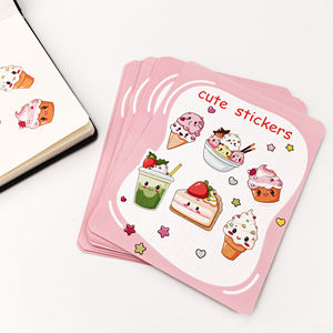 Autocollants personnalisés, portables, durables et personnalisés, imperméables, à paillettes, découpés à la forme, autocollants à paillettes de dessin animé pour la décoration de la maison - Product Image 1