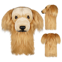 Housse de tête de golf en peluche rouge, douce, mignonne, épaisse et respirante, accessoires de golf, housses de tête d'aigle personnalisées pour le golf