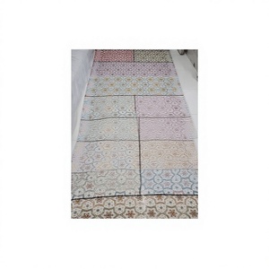 Tela de Chifón Chinon Sin Tejer HONEY LACE Premium, Estampada con Flores/Adornos de Cuentas, para Vestidos de Novia, Prendas Femeninas, Suave, Peso Medio - Product Image 1
