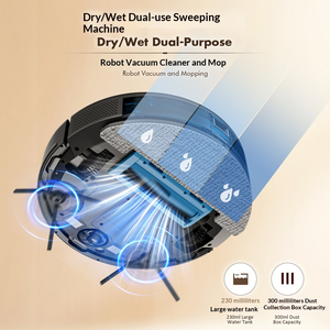 Aspirateur robot à navigation laser, filtre HEPA, moteur sans balais, contrôlé par application, intelligent, cartographie LDS, balayage, lavage - Product Image 3