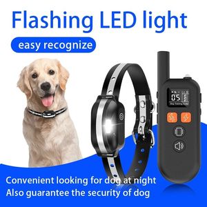 Collier de dressage pour chien rechargeable et étanche, collier de choc pour chien, 5 modèles anti-aboiement pour chiens de petite, moyenne et grande taille, contrôle de 3 chiens - Product Image 3