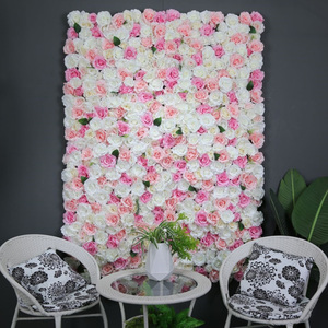 Di alta qualità di seta artificiale rosa fiori pannelli da parete rosso bianco verde blu sfondo per natale e matrimonio fase decorazione - Product Image 3