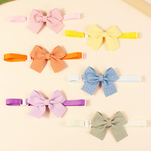 Lindo <span class=keywords><strong>Collar</strong></span> Ajustable y Ecológico para Perro con Cintas a Cuadros y Cierre de Botón, para Todas las Estaciones, Accesorio de Peluquería para <span class=keywords><strong>Yorkshire</strong></span> <span class=keywords><strong>Terrier</strong></span>, de Poliéster - Product Image 2