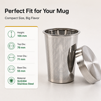 Infuseur à thé en acier inoxydable, filtre à mailles fines, panier filtrant pour thé en vrac, pour tasse et théière