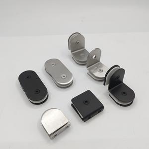 Abrazadera de vidrio de acero inoxidable fija 0/90/ 180 grados soporte de <span class=keywords><strong>boca</strong></span> de pescado accesorios de barandilla escalera pasamanos muebles Hardware - Product Image 3