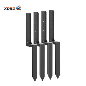 Kit d'ancrage pour poteaux <span class=keywords><strong>de</strong></span> clôture en acier robuste, pour réparer les poteaux inclinés - Product Image 1