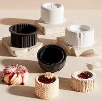 Moule en silicone alimentaire à cavité unique de 4 pouces pour gâteau mousse, résistant à la chaleur, réutilisable, écologique, non toxique, compatible lave-vaisselle