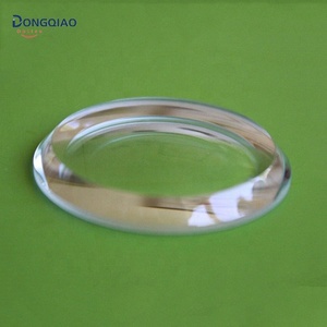 Özel düz Mineral kristal saat cam kalın yuvarlak şeffaf safir cam 15-45mm