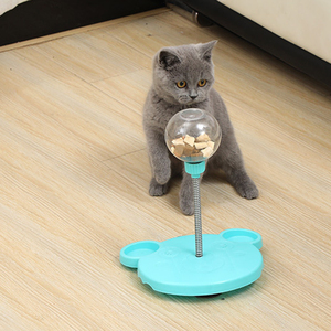 Nuovo giocattolo per gatti con pallina oscillante per perdita di cibo giocattolo resistente al morso <span class=keywords><strong>Tumbler</strong></span> per gatto Stick automatico per animali domestici forniture per giocattoli - Product Image 6