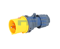Prise et Fiche Industrielles Jaune HFE 16A 110V IP44 2P+E 3 Broches Mâle et Femelle IEC 60309-1-2