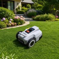 Tondeuse robot RTK sans fil 500m² avec vision 3D et évitement d'obstacles par IA, contrôle par application, 22 °   Résistant à l'inclinaison et étanche IPX6
