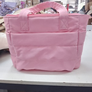 Women's Tote <b>Bag</b> Horizontal Square Water Resistant Pink Black Off White Light Purple Light Gray Everyday Use Spring 2024 - Product Image 3