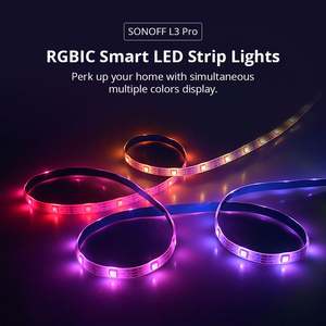 Bandeaux LED intelligents RGBIC SONOFF L3 Pro <span class=keywords><strong>2022</strong></span>, les plus récents, 5 m/16,4 pieds, 150 LED, bandeaux LED intelligents RGBIC SONOFF L3 Pro - Product Image 2