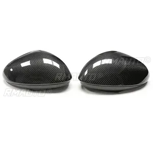 Coques de rétroviseurs latéraux en fibre de carbone pleine, style autocollant, pour Alfa Romeo Giulia Berline 2017-IN - Product Image 2